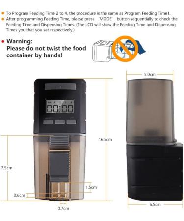 Automatic Aquarium Fish Feeder - Timer Fish Food Dispenser for Fish Tank - Buy Online on GoSupps.com