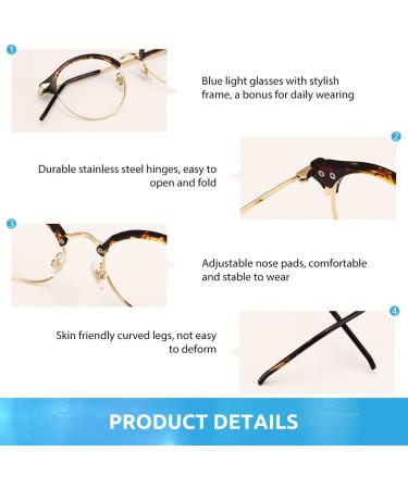 Buy Firmoo 2.0x Blue Light Reading Glasses for Women & Men | Anti-Blue Light Prescription Round Glasses | Scratch-Resistant Transparent Design - Buy Online on GoSupps.com