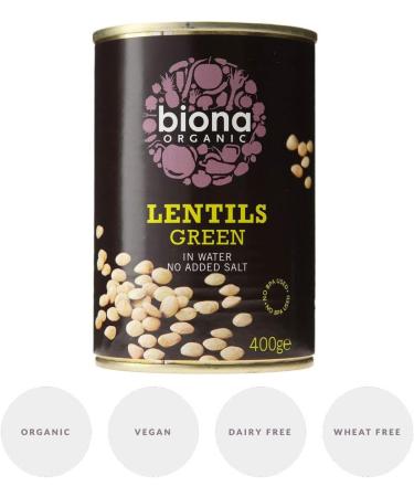 Biona Organic Lentils 400g - Certified Organic, High Quality Legumes | Buy Online - Buy Online on GoSupps.com