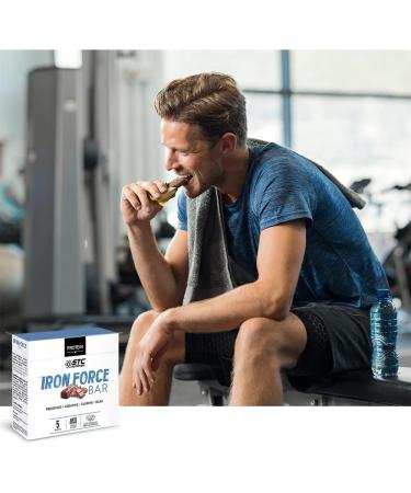 STC NUTRITION - Iron Force Bar - Protein energy bar - Creatine + Taurine + BCAA - Patented active ingredient - Box of 5 bars - Buy Online on GoSupps.com