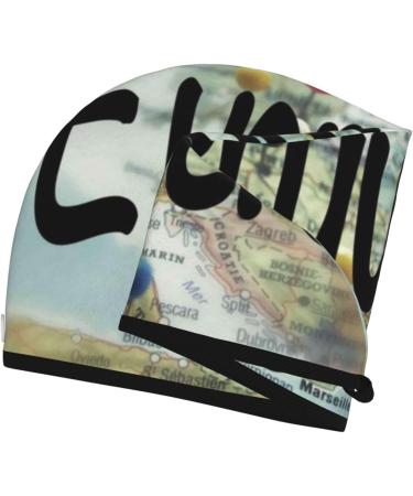 I Haven't Been Everywhere But It's On My List Microfiber Hair Towel | Super Absorbent Coral Velvet Quick Dry Wrap for Long Curly & Thick Hair - Perfect for Women - Buy Online on GoSupps.com