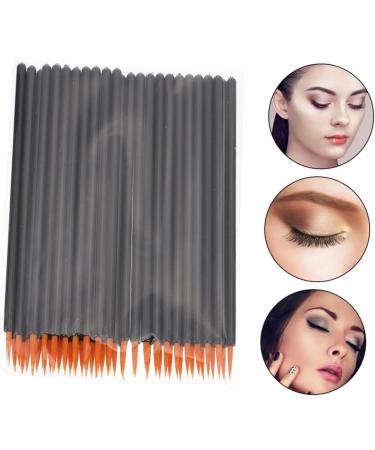 VINTORKY 100pcs Disposable Eyeliner Brush Eyeshadow Makeup Tools Lip Black Artificial Fiber - Buy Online on GoSupps.com