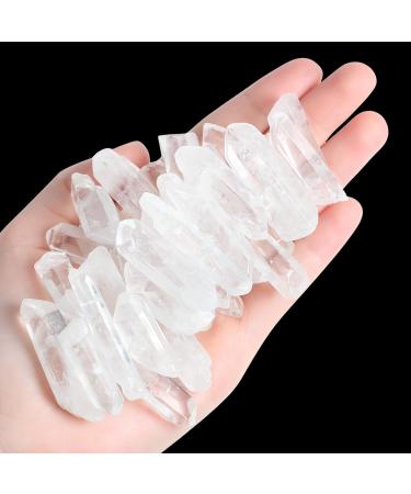 Xiannvxi 0.45 LB Bergkristall Stone crystals crystal dots bulk medicinal crystal gemstones rawstein natural stones raw irregular clear quartz diy jewelry 1.18 "-1.2" 1.18 "-1.2" 0.45 lb