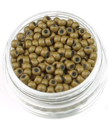200PCS 3mm Nano Rings Silicone Lined Hair Extension Beads - Dark Blond - Buy Online on GoSupps.com
