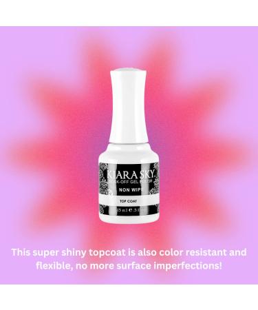 Kiara Sky Professional Nails Soak Off Gel Polish 0.5 fl oz - Non Wipe Top Coat - Buy Online on GoSupps.com