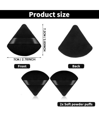 Triangle Powder Puffs and Makeup Brushes Set | Concealer, Brow, and Eyelash Tools - Buy Online on GoSupps.com