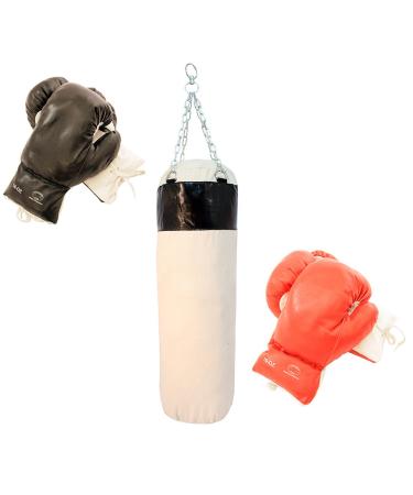 Lastworld 2 Pairs of Boxing Gloves with One Punching Bag New !