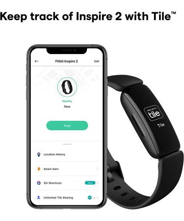 Fitbit Inspire 2 Health & Fitness Tracker with a Free 1-Year Fitbit Premium Trial 24/7 Heart Rate Black/Black One Size (S & L Bands Included) - Buy Online on GoSupps.com