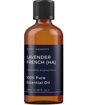 Mystic Moments Lavender French Essential Oil 100ml | Pure Vegan Aromatherapy Oil for Diffusers & Massage - GVO-Free - Buy Online on GoSupps.com