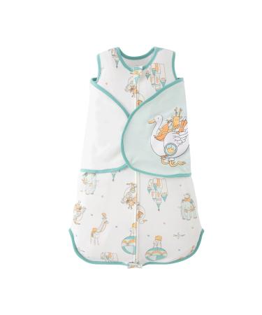 Duomiaomiao Baby Sleeping Bag Swaddle Premium Cotton 3-Way Adjustable Wearable Blanket Butter Soft Sleep Sack for Newborn Babies 0-6 Months Transition Sleep Sack for Infant Boy Girl Animal Travel 66cm