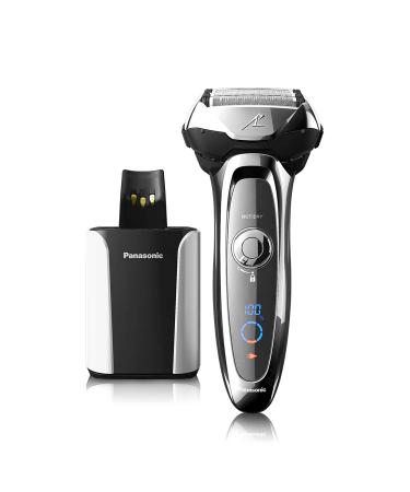 Panasonic Arc5 Electric Razor for Men  5 Blades Shaver and Trimmer - Sensor Technology  Automatic Clean and Charge Station  Wet Dry  Silver