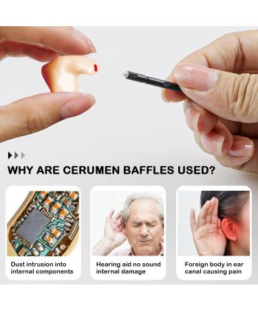 UPIQNG 8Pcs Ear Wax Guard Hearing Aid Filters Replacement Wax Protector Hearing Amplifier Hearing Aid Accessory Disposable Cleaning Tool Prevent Cerumen Dust - Buy Online on GoSupps.com