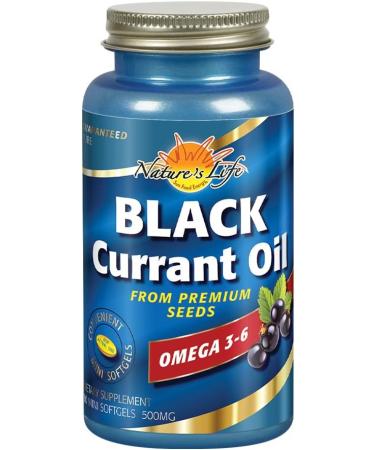 Nature's Life Black Currant Oil Minis 500mg | Omega 3-6 for Skin, Hair, Heart & Joint Health | 90ct - Buy Online on GoSupps.com