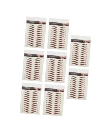 HAPINARY Fake Eyebrow Stickers Eyebrow Pen 9 Sheets Waterproof s Fake s Eyebrow Tool Water Proof 6d Cosmetic Eyebrow Sticker