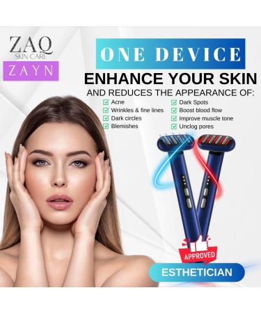 ZAQ 5-in-1 Skincare Device | Revitalize Your Skin with Red & Blue Light Therapy | Suitable for All Skin Types & Ages | Shop Internationally - Buy Online on GoSupps.com