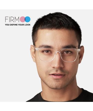 Shop Firmoo 2.5x Blue Light Filter Reading Glasses - Anti-UV Reflective Stylish Transparent Pink for Men & Women - Perfect Visual Aid - Buy Online on GoSupps.com