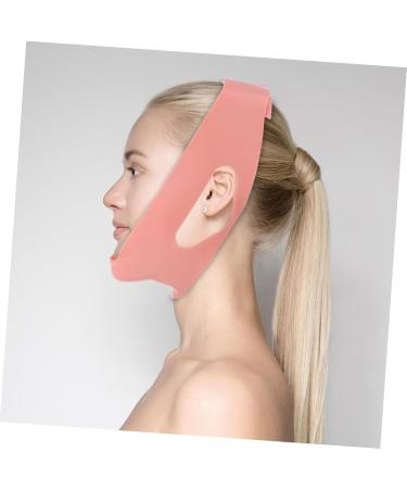 Angoily Silicone Beauty -lifting Artifact Chin Lift Strap Thin Belt Facial Firming Band V Line Belt Anti-aging Facial Silica Gel Pink Small Powder - Buy Online on GoSupps.com