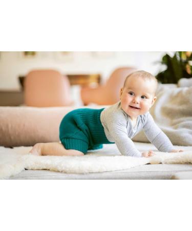 Disana Baby Wool Nappy Trousers in Charcoal Bordeaux - 6-12 Months (74/80) - 100% Merino Wool - 5 Sizes Available - Buy Online on GoSupps.com