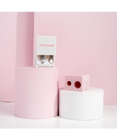 Brushworks Sharpener Duo - Dual Precision Eyeliner & Lip Pencil Sharpener for Perfectly Defined Makeup - Buy Online on GoSupps.com
