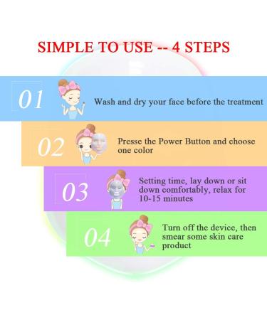 7 Colors LED Light Face Mask FAZJEUNE Face Facial Mask Skin Care LED Mask Facial Care Mask Wrinkle Removal Facial Acne Treatment Beauty Photon Skin Rejuvenation Skin Tightening - Buy Online on GoSupps.com