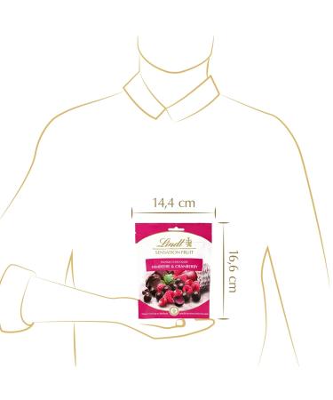 Lindt Chocolate Sensation Raspberry & Cranberry 150g | Dark Chocolate Balls with Fruit Filling | Perfect Praline Gift for Chocolate Lovers - Buy Online on GoSupps.com