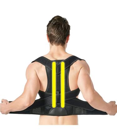 Posture Corrector for Men and Women Back Brace Lumbar Support Belt with Breathable Elastic Waist Bands Support Bars Posture Improve Back Pain Relief (Size : XXL) (Xx) (Small) - Buy Online on GoSupps.com