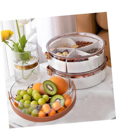 Alipis Snack Dried Lid Dish Tray Divided Serving Fruit Multi-Functional Platter with - Buy Online on GoSupps.com