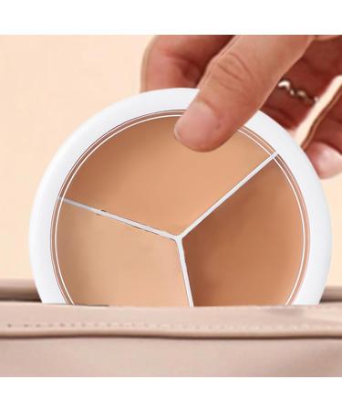 Cream concealers cream foundation - Cream foundation concealer | 3-color illuminating cream face palette color-correcting concealer concealer for dark spots - Buy Online on GoSupps.com