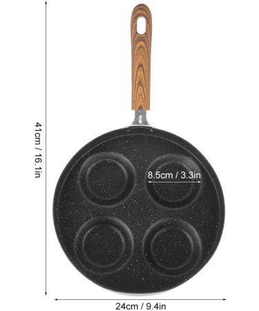 DameCo Frying Pot Non Stick Cooking Pan Breakfast Maker with Wood Handle Kitchen Utensils Interesting - Buy Online on GoSupps.com