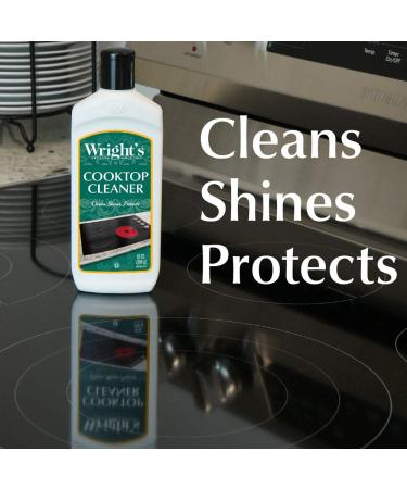 Wright's Cooktop Cleaner - 10 Oz | Gentle Formula for Glass/Ceramic Smooth Top Ranges - Cleans & Protects | International Shipping Available - Buy Online on GoSupps.com