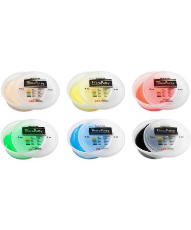 Buy Cando Theraputty Resistive Exercise Putty - 6 Resistances 170g Each | Ideal for Rehabilitation & Strength Training - International Shipping Available - Buy Online on GoSupps.com