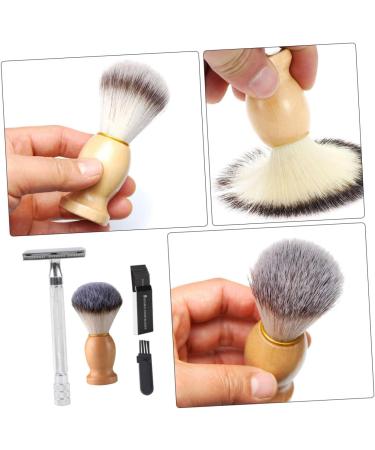 Beaupretty Manual Razor Facial Trimmer for Men - Portable Double Razor & Shaving Brush Set - International Shipping Available - Buy Online on GoSupps.com