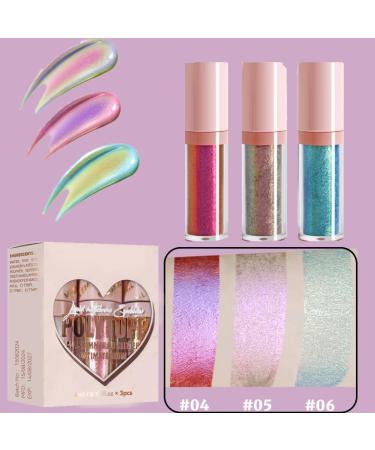  KARLOR Liquid Glitter Eyeshadow Chameleon Polarized Liquid Eyeshadow Eyeshadow Metallic Highlighter Glitter Color Gradient Diamond Sparkle Eyeliner 3 Pack - Buy Online on GoSupps.com