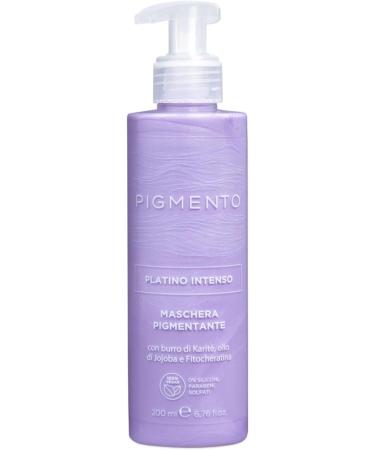 Pigmento Masque Neutralisant pour Cheveux Color s au Beurre de Karit Huile de Jojoba et Phytok ratine 100% Vegan et Sans Paraben Formule Nourrissante Platine Intense 200 ml