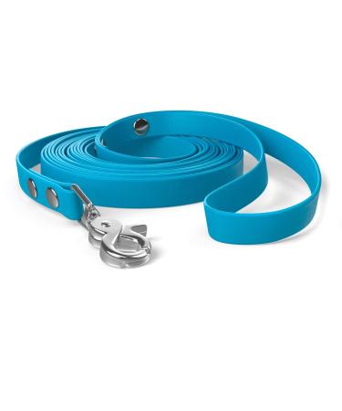 5m towline dog leash hand loop cyan-blue very stable dirt and water repellent 5m for strong dogs cyan blue - Buy Online on GoSupps.com