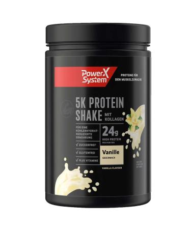 Power System 5K Protein Shake Vanilla 360g Multi-component protein powder Gluten-free