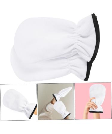 SOESFOUFU 1 Pair Maintenance Essential Oil Gloves Body Scrubbing Gloves Body Scruber Warm Nail Art Hand Gloves Parrafin Wax Hot Moisturizing Gloves Spa Gloves Mittens Magnifier White Flannel 29.00X16.00X1.00CM - Buy Online on GoSupps.com