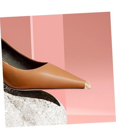 2 Pairs High Heel Toe Protection Kit - Shoe Guards & Boot Protectors for Ultimate Foot Comfort | Golden 4x3.5cm - Buy Online on GoSupps.com