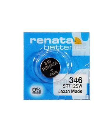 Renata Batteries 346 / SR712SW Watch Battery (5 Pack)