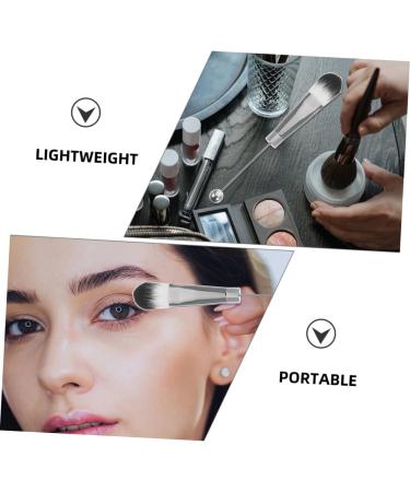 HAPINARY 2 Sets Stainless Steel Eye for Eyeshadow Aluminum Alloy Eyeshadow Brush Artificial Fiber - Buy Online on GoSupps.com