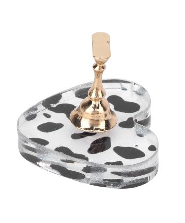 Nail Display Stand Acrylic Magnetic DIY Nail Tip Holder Nail Practice Stand Manicure Tool for Salon Home Manicure Practice Nail Tip Holder for Nail Art Salon (Gold)