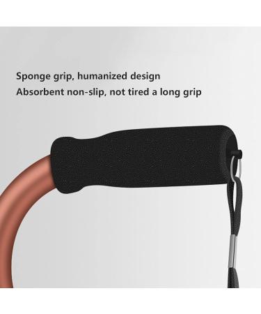 Retractable Leisure Four-Legged Crutches for The Elderly Aluminum Alloy Adjustable Walking Aid Walking Lightweight Ergonomic Adult Crutches A 75.5 to 98.5CM Fashionable Bathing in Sunlight - Buy Online on GoSupps.com