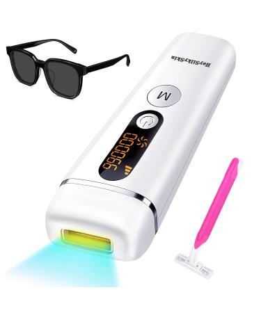 HeySilkySkin IPL Hair Removal Laser for Body & Face Permanent for Women and Men Hair Removal at-Home Upgraded to 999 999 Flashes