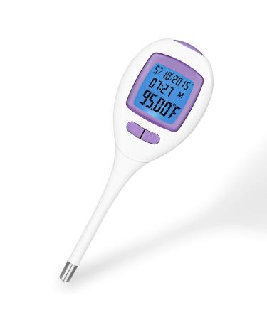 Digital Basal Thermometer for Ovulation Tracking, +/-0.09F Accuracy,60 Days of Memory for Easily Tracking Ovulation, Alarm Clock Alert, Switchable Celsius/Fahrenheit