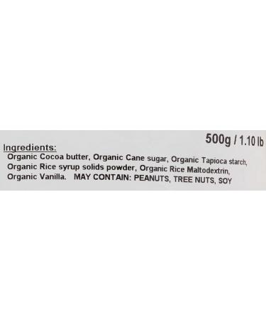Yupik ORGANIC WHITE CHIPS 45% COCOA BUTTER VEGAN- 500G Gluten-free Vegan Non-GMO - Buy Online on GoSupps.com
