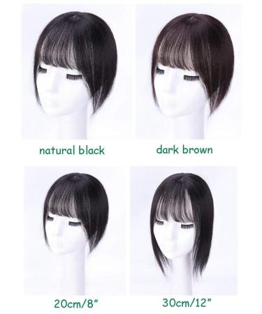 Buy LXUE Realistic Crown Hair Parts with Pony - Clip-In Topper for Women with Hair Loss 30.5 cm Natural Black & Brown 12 Inches - Buy Online on GoSupps.com