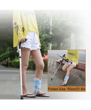 10 Stops Height Adjustable Forearm Crutches Non-Slip Walking Crutches for Adults Support After Injury Or Surgery Supports Up to 130kg/286lb (2 pcs) Journey - Buy Online on GoSupps.com