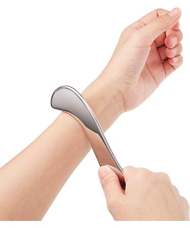 Stainless Steel Deep Tissue Gua Sha Massage Tool for Full Body Relaxation - Acupuncture Pen Scraping Tool - Self-Massage Acupressure Bar (F Shape) - Buy Online on GoSupps.com