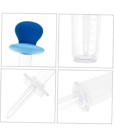 Gleavi Baby Food Container Set | 2-Piece Liquid Pacifier Dispenser for Infants & Premature Babies | Colostrum Feeder for Easy Feeding | Blue Baby Barrel Feeder 14x4.6x2 cm - Buy Online on GoSupps.com