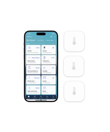 AQARA temperature and moisture sensor 3 Series requires Aqara hub cigbee for remote monitoring and smart home wireless hygrometer thermometer compatible with Apple Homekit Alexa ifttt